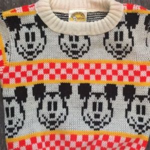 Mickey Mouse sweater vintage 80s 90s unisex